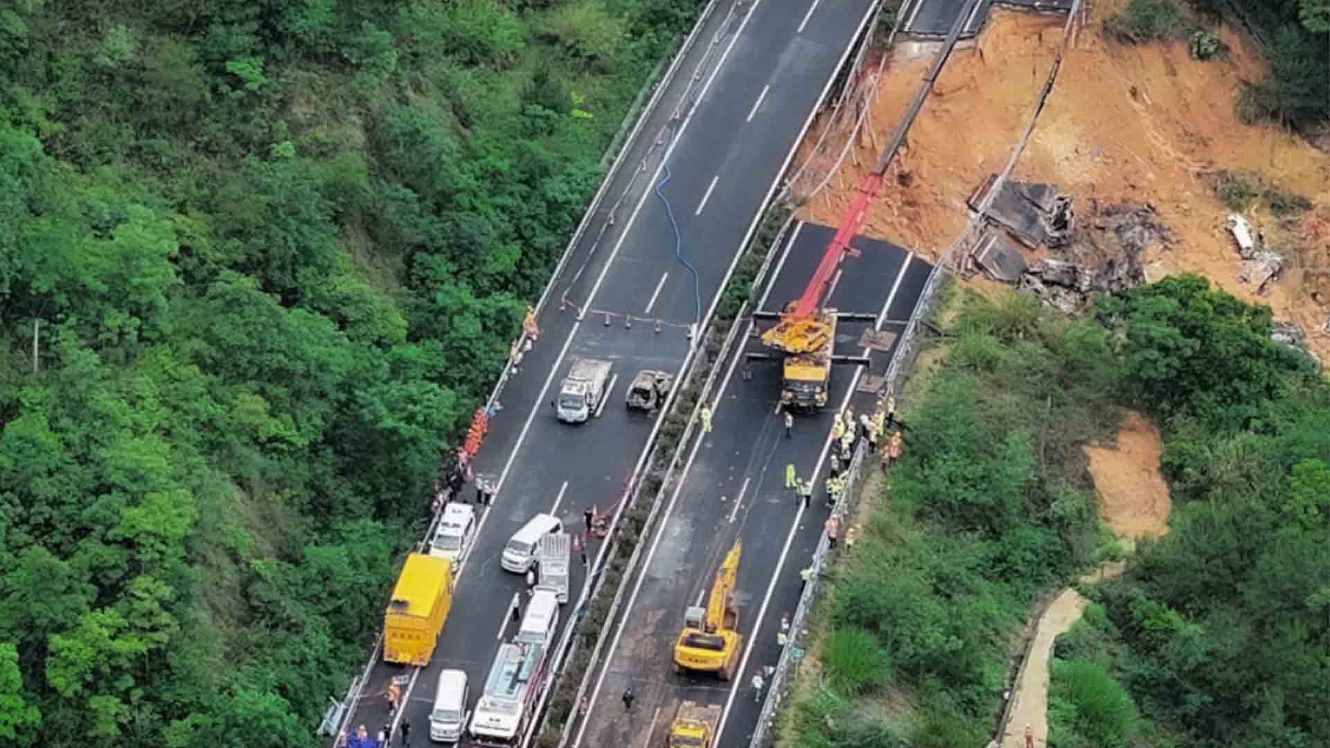 Highway collapse claims 24 lives, injures 30 in China